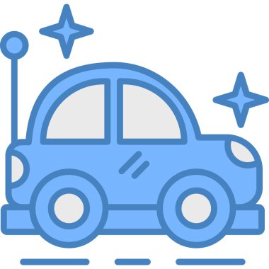 - Araba. Web simgesi basit illüstrasyon