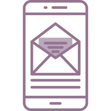 e-posta simgesi ana hat biçiminde