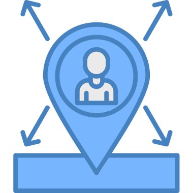 konum. Web simgesi basit illüstrasyon