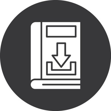 Soyut arkaplanda indirme simgesi izole edildi