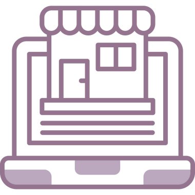 Modern yapı simgesinin vektör illüstrasyonu