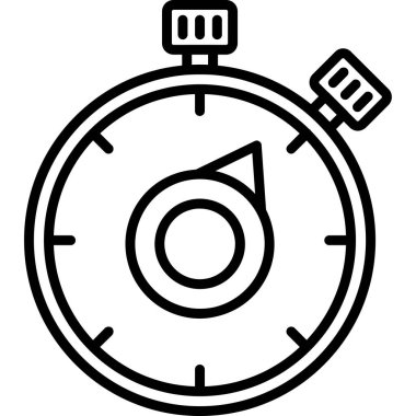 Saat simgesi, vektör illüstrasyonu