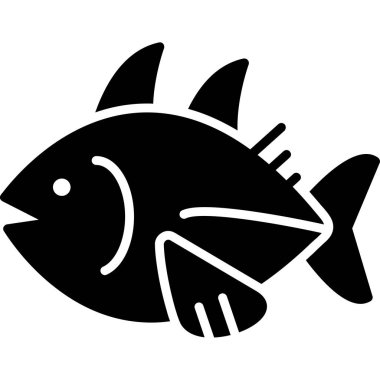 Balık. Web simgesi basit illüstrasyon