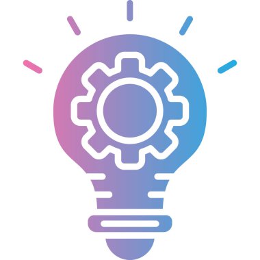 Ampul. Web simgesi basit illüstrasyon