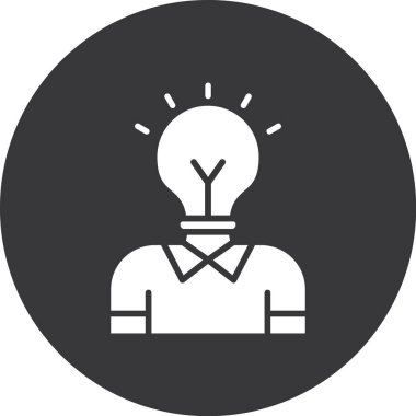 vektör çizim tasarım ampul simgesi