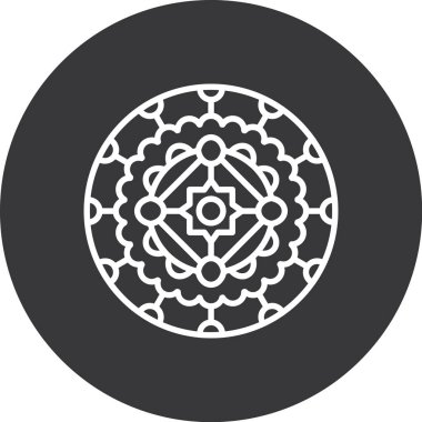 Çiçek simgesinin vektör illüstrasyonu