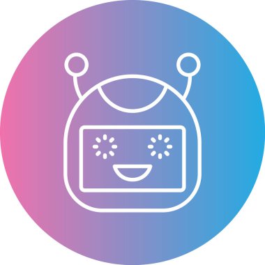 Bir robotun vektör çizimi