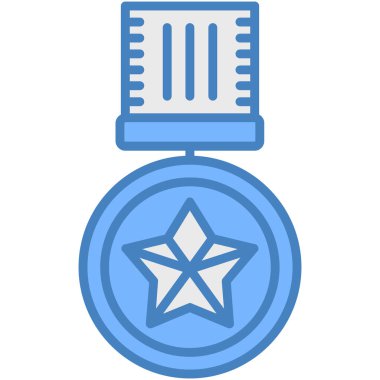 Madalya vektör simgesi modern basit illüstrasyon