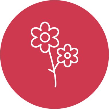 Çiçek vektör simge işareti simge vektör çizim kişisel ve ticari kullanım için..
