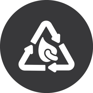 vektör geri dönüşüm sembolü simgesi