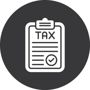 vergi vektör simgesi modern basit vektör illüstrasyonu