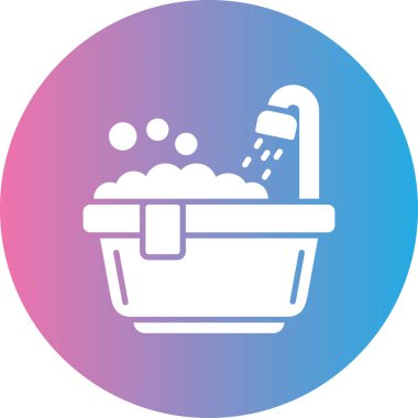 Küvet. Web simgesi basit illüstrasyon