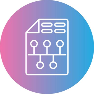 Dosya simgesinin vektör illüstrasyonu