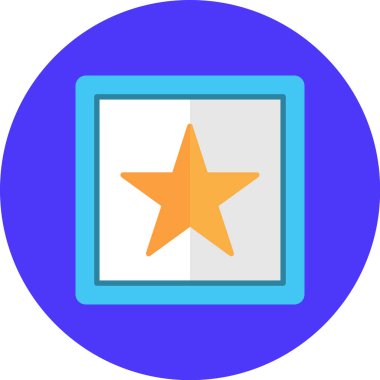 Yıldız simgesinin vektör illüstrasyonu