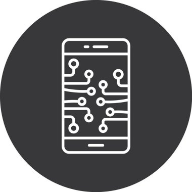 Cep telefonu. Basit resimleme