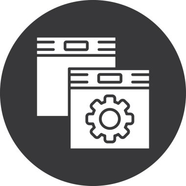 veri depolama simgesi. vektör çizim