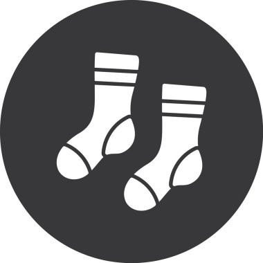 Çorap. Web simgesi basit illüstrasyon