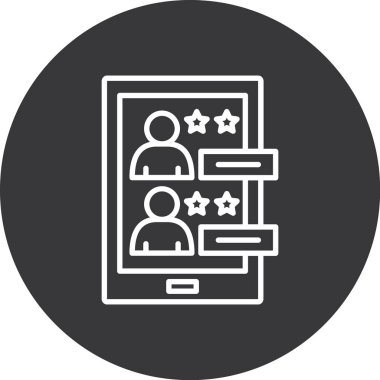 Cep telefonu. Web simgesi basit illüstrasyon