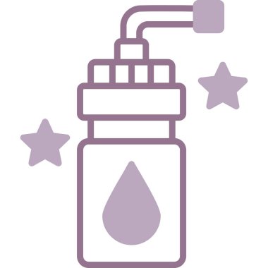 su şişesi simge vektör çizim