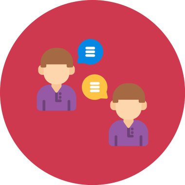 Medya, iletişim ve sohbet için iş düzeyi simgesi