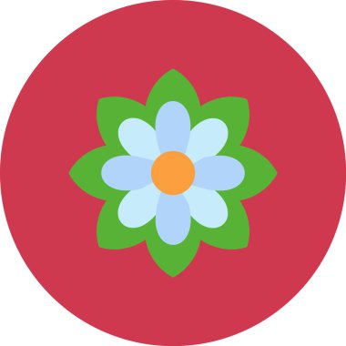 Morning Glory Simgesi, Basit Renk Vektörü İllüstrasyonu