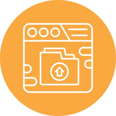 Dosya simgesinin vektör illüstrasyonu