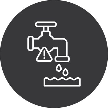 Su musluğunun vektör illüstrasyonu