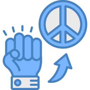 el simgesi vektör illüstrasyonu