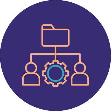 vektör ağ simgesi çizimi