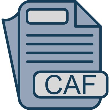 Bir dosya biçimi simgesinin vektör çizimi