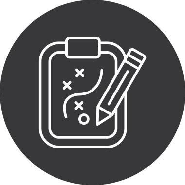 Bir kalem simgesinin vektör illüstrasyonu