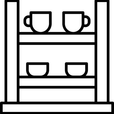 Mutfak gereçleri ikon vektör çizimi