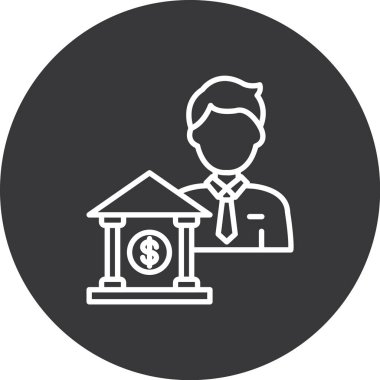 banka simgesi vektör illüstrasyonu