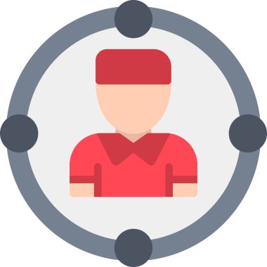 İş adamı. Basit illüstrasyon