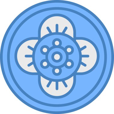 atom simgesi vektör illüstrasyonu