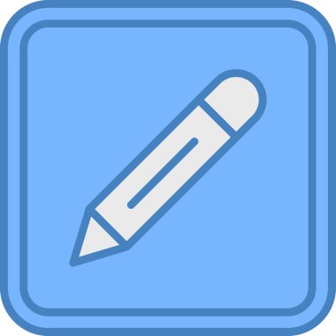 Kalem. Web simgesi basit illüstrasyon