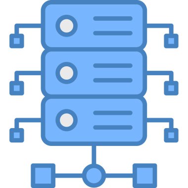 ağ paylaşım simgesi basit illüstrasyon. Web vektör simgesi