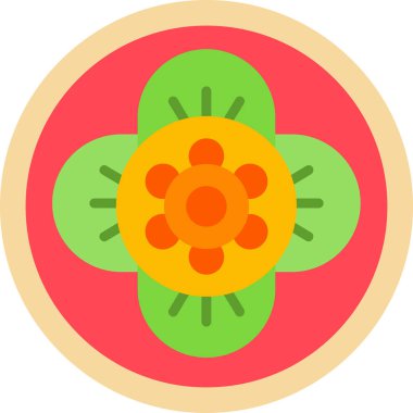 meyve meyve ikonu düz stil