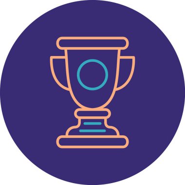 Kupa. Web simgesi basit illüstrasyon