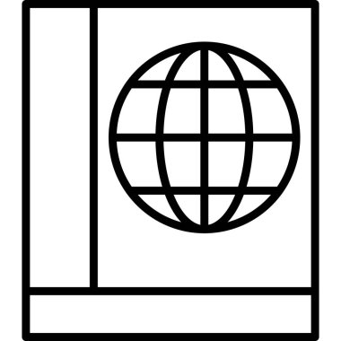 Küresel simge vektör illüstrasyonu