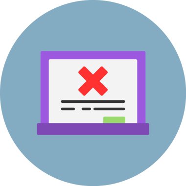 Hata düz vektör simgesi arzusu