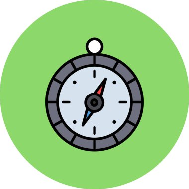 Saat simgesi vektör illüstrasyonu