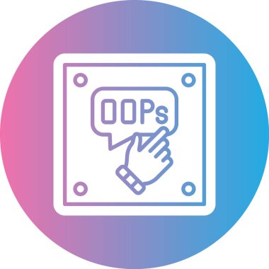 hata ve ileti simgesi