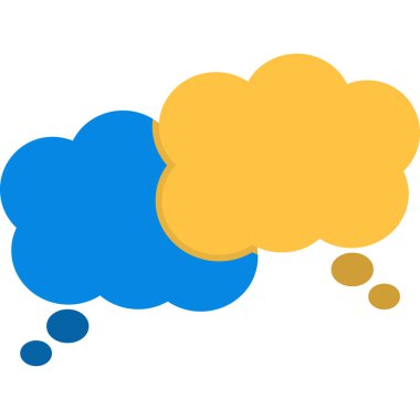 Konuşma baloncukları ikon vektör çizimi