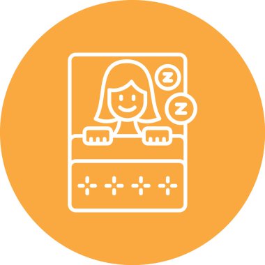 Tatlı bir kızın vektör çizimi