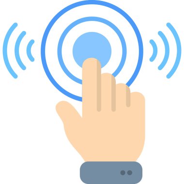 Akıllı telefonlu bir el. Cep telefonunun çizimi