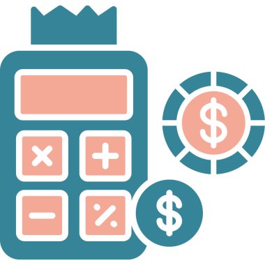 Hesap makinesi hesap makinesi hesap makinesi simgesi - taslak biçimi