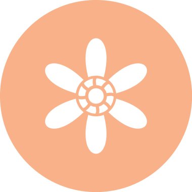 Çiçek simgesi vektör illüstrasyonu