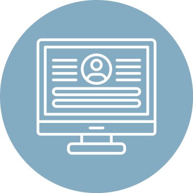 Web sayfası ikon vektör illüstrasyonu