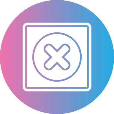 illüstrasyon x simgesi